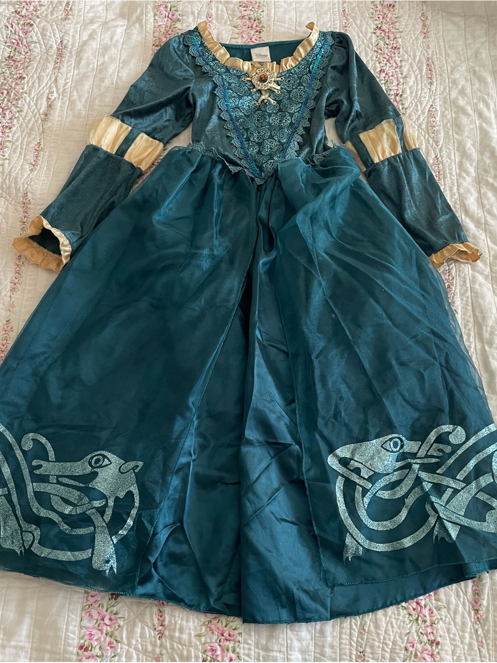 Official Disney store Merida brave costume dress size 10 girls